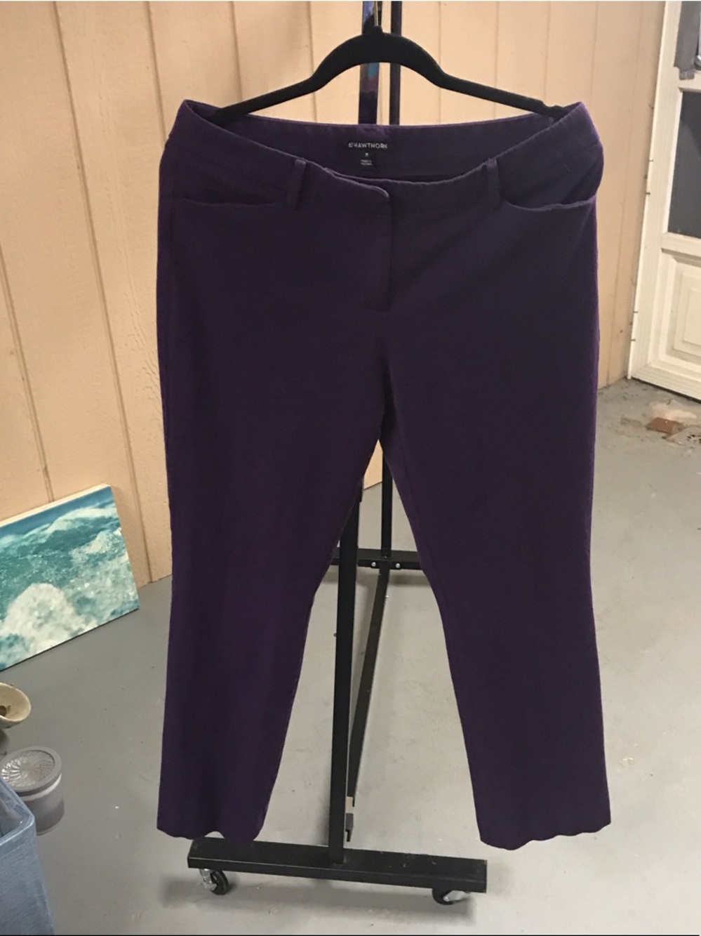 41 Hawthorn Purple Cropped Stretch Skinny Pants